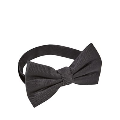 Black silk bow tie
